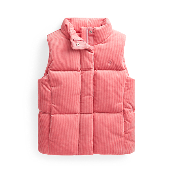 Stretch Corduroy Down Gilet Girls 7-14 Years 1