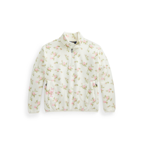 Floral Fleece Quarter-Zip Girls 7-14 Years 1