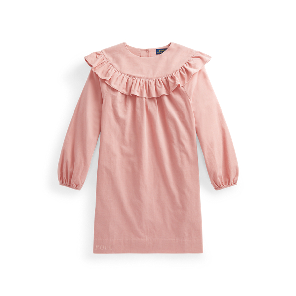 Ruffled Cotton Corduroy Dress Girls 7-14 Years 1