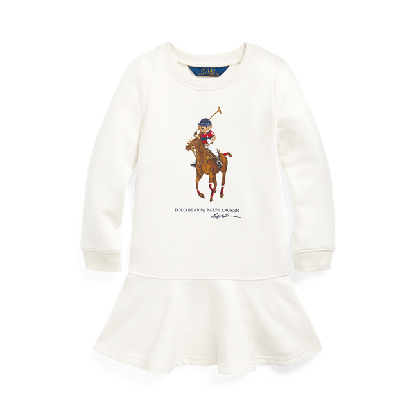 Vestido de felpa con algod&oacute;n Polo Bear Girls 1.5-6.5 Years en 1
