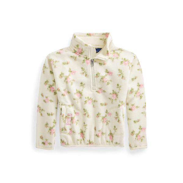 Floral Fleece Quarter-Zip Girls 1.5-6.5 Years 1