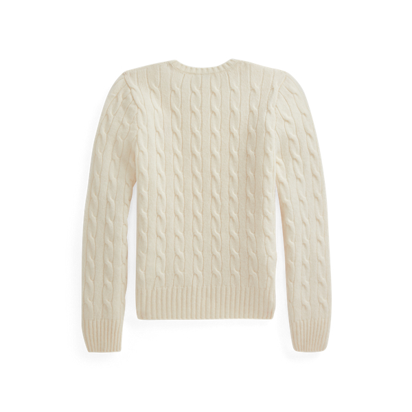 Cream Striped Cable-Knit Jumper Girls 7-14 Years 2