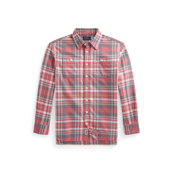 Plaid Cotton Twill Tunic Girls 7-14 Years 1
