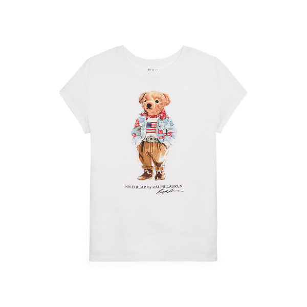 T-shirt Polo Bear jersey de coton GIRLS 7-14 YEARS en 1
