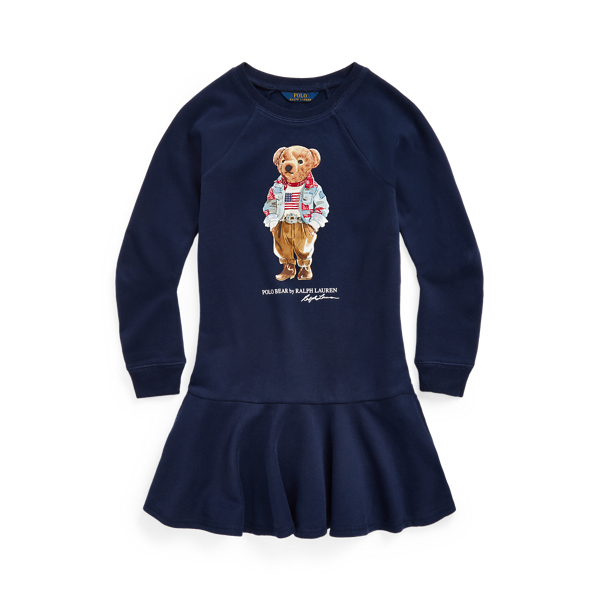 Polo Bear Fleece Dress Girls 1.5-6.5 Years 1
