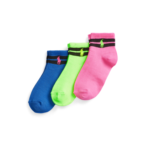 Gestreifte Kurzsocken im 3er-Pack