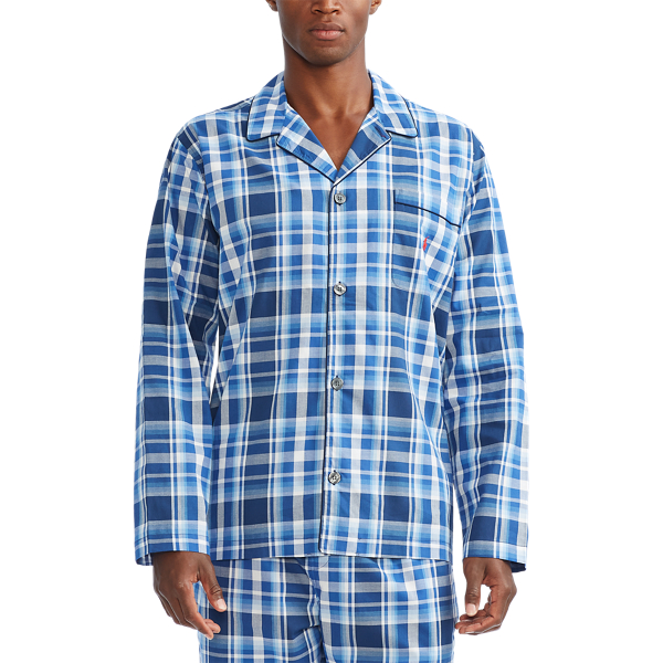 Polo ralph lauren men's plaid flannel pajama top sale