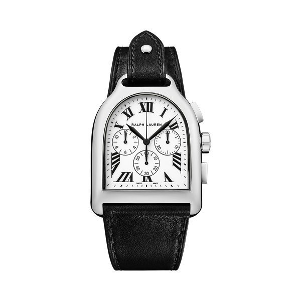 Chronographe large acier