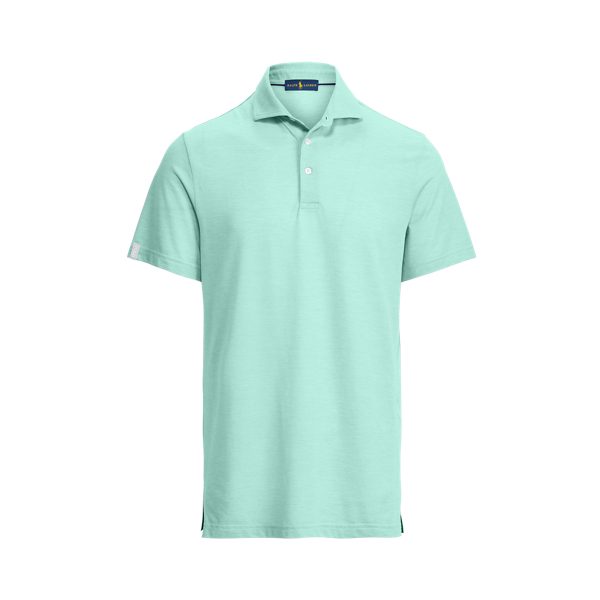 Resort Green Heather Custom Slim Fit Performance Polo Shirt Polo Golf 2