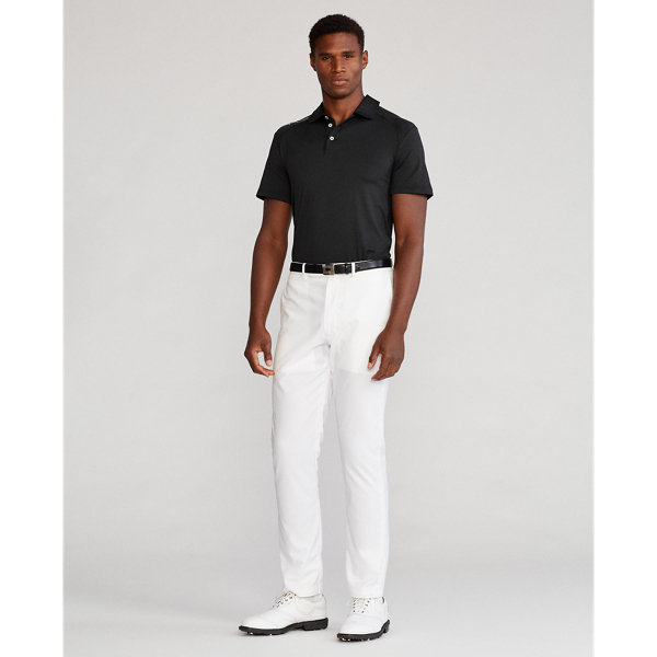 Black Custom Slim Fit Performance Polo Shirt RLX 3