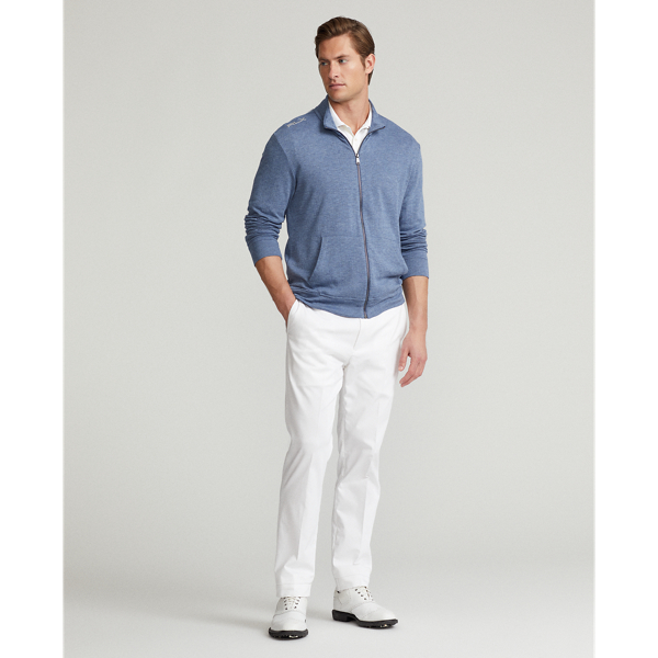 River Blue Heather Knit Mockneck Jacket RLX 4