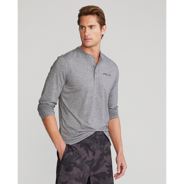 Classic Fit Stretch Jersey Henley Shirt for Men Ralph Lauren® RO