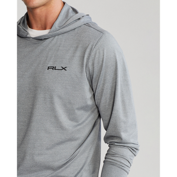 Steel Heather Performance Mesh Hoodie RLX 6