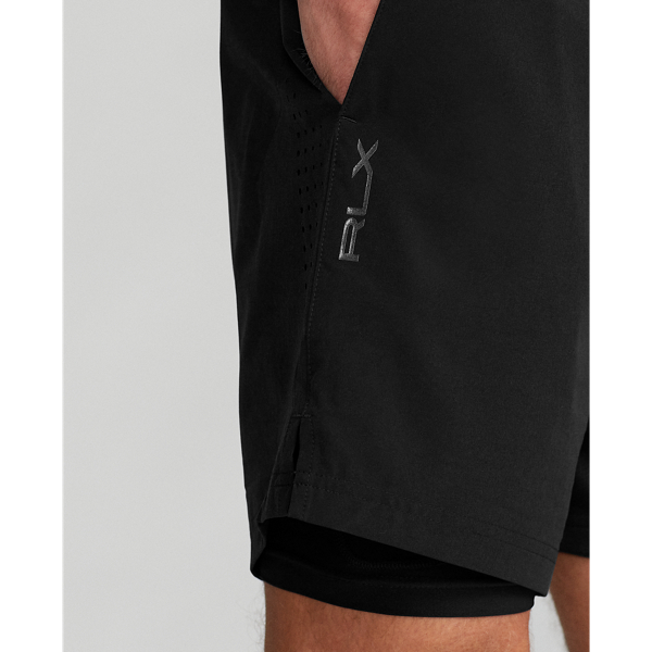 Polo Black 7-Inch Compression-Lined Short RLX 6