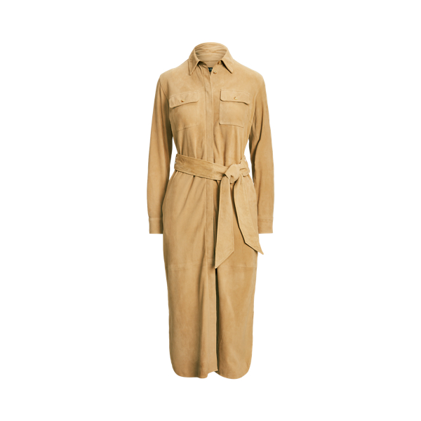 Belted Suede Shirtdress Lauren en 1