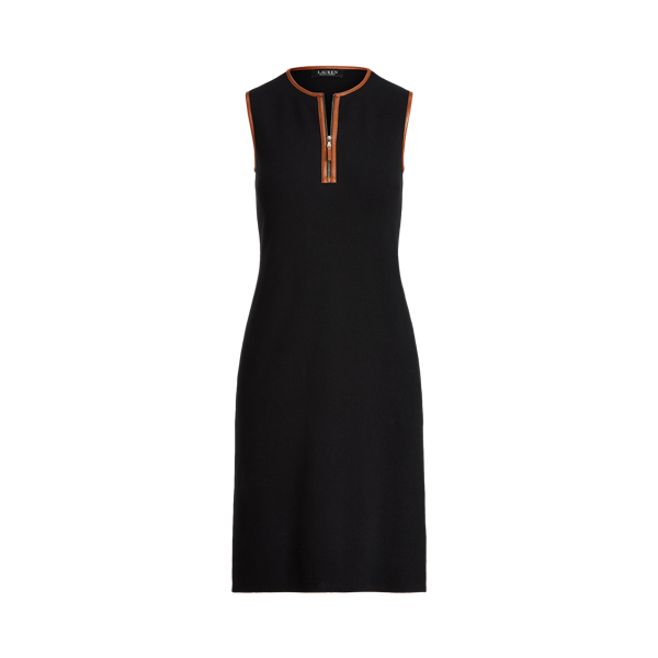 Sleeveless Quarter-Zip Dress Lauren 1