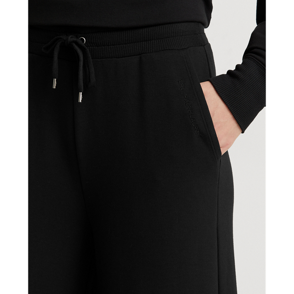Polo Black Cropped Wide-Leg Sweatpant Lauren 6