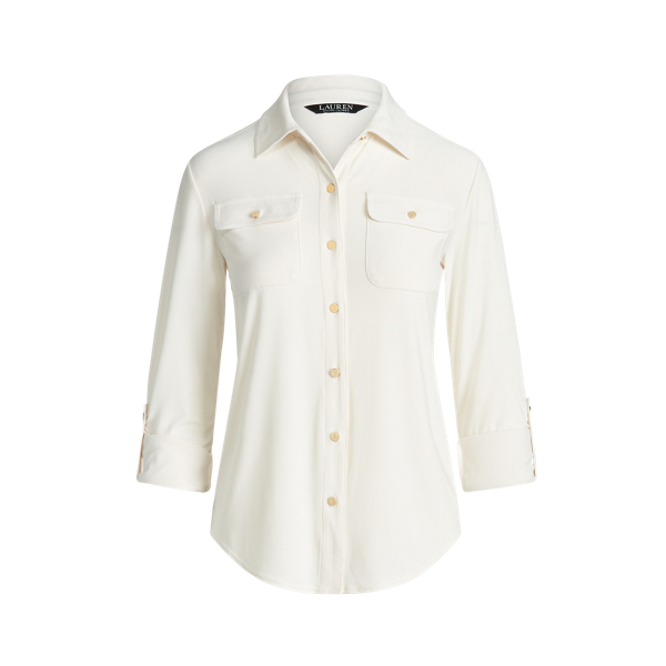 ラルフ・ローレン Lauren Ralph Lauren クラシック Fit Polka-dot Cotton Voile Shirt レディース シ Classic Fit Polka-Dot Cotton Voile Shirt