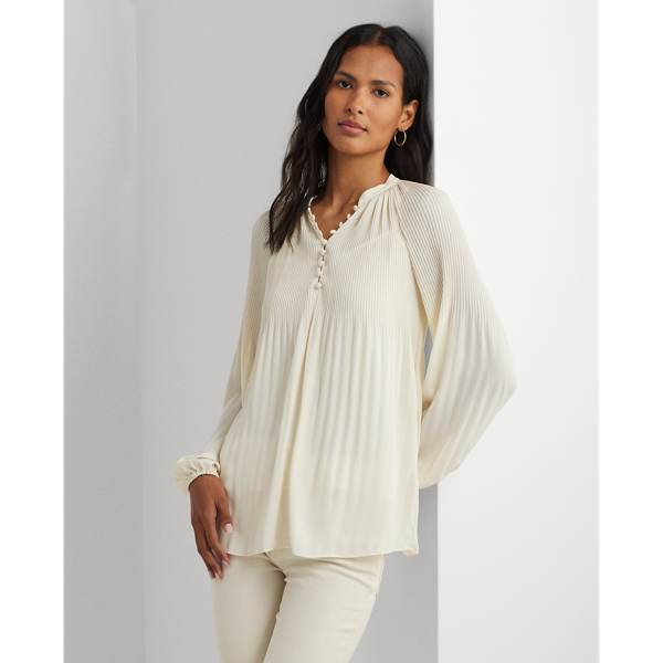 Pleated Georgette Blouse