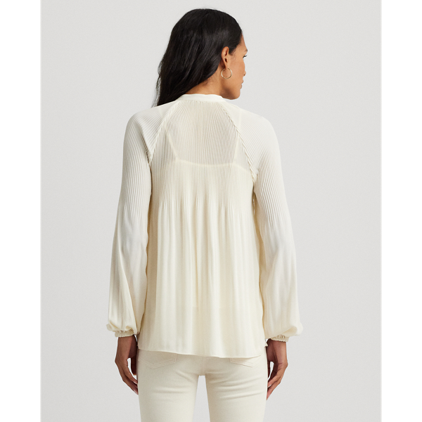 ラルフ・ローレン Lauren Ralph Lauren Plus Size Pleated ette Blouse レディース シャツ ト Women's Designer Shirts & Blouses | Ralph Lauren® OM