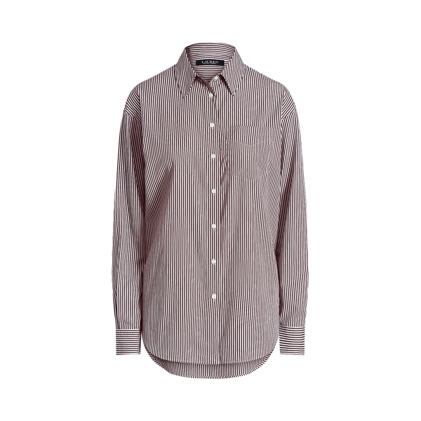 Gestreept katoenen keperstof shirt Lauren in 1