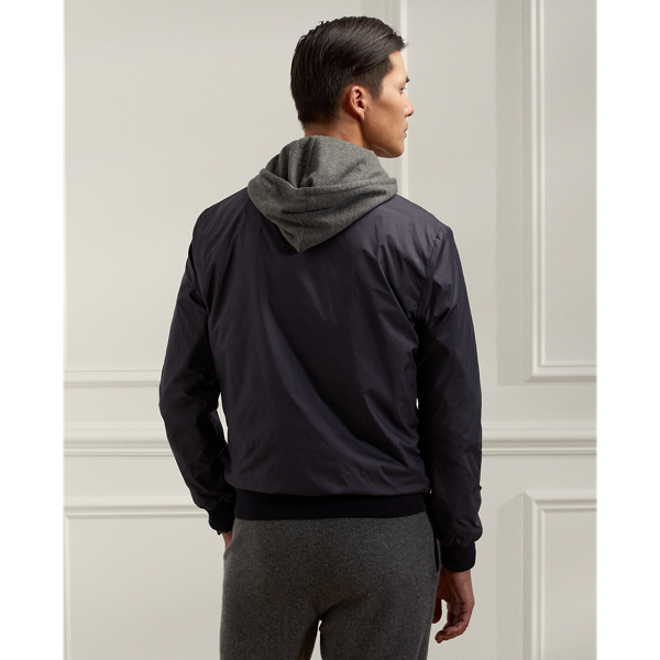 Chairman Navy/Medium Grey Reversible Hybrid Jacket Purple Label 5