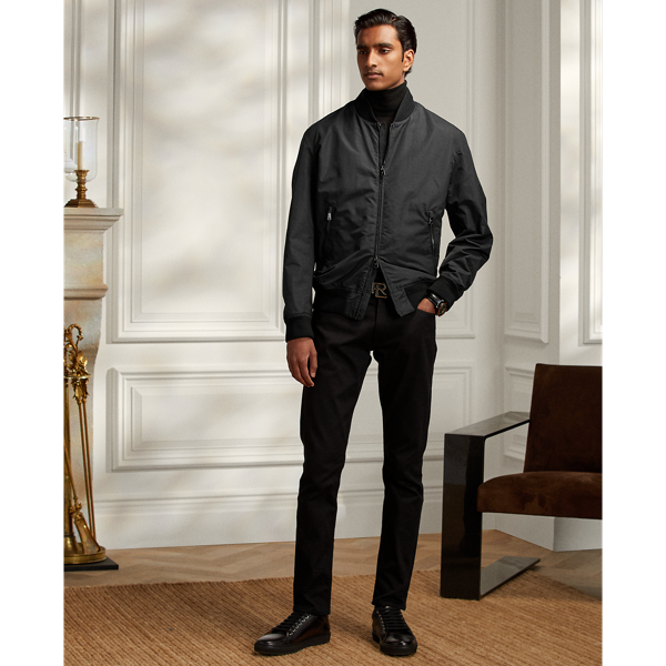 Black Drayton Bomber Jacket Purple Label 4