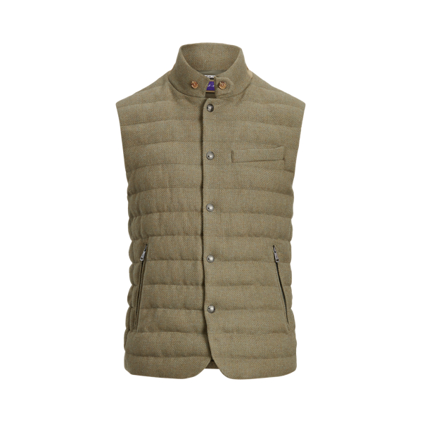 Whitwell Tweed Down Waistcoat Purple Label 1