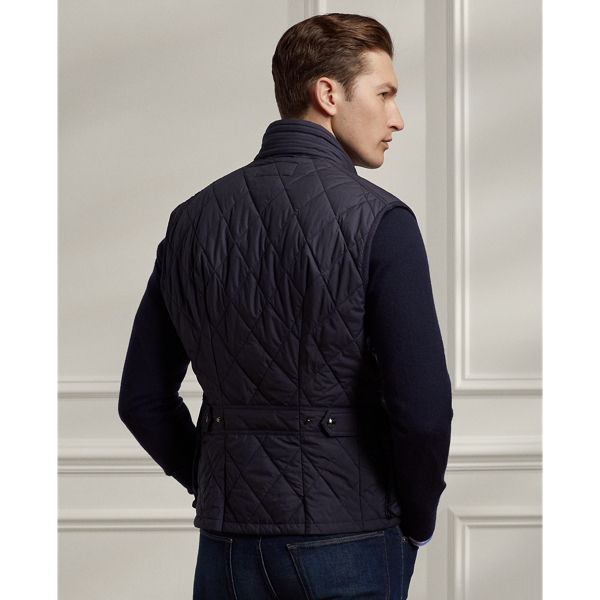 Classic Chairman Navy Leyland Quilted Vest Purple Label 4