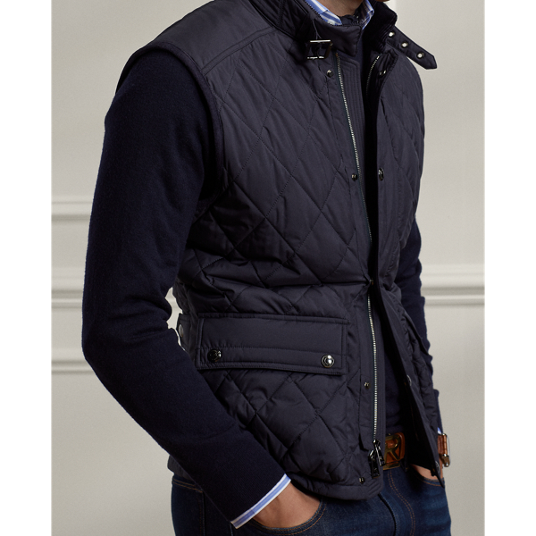 Classic Chairman Navy Leyland Quilted Vest Purple Label 5