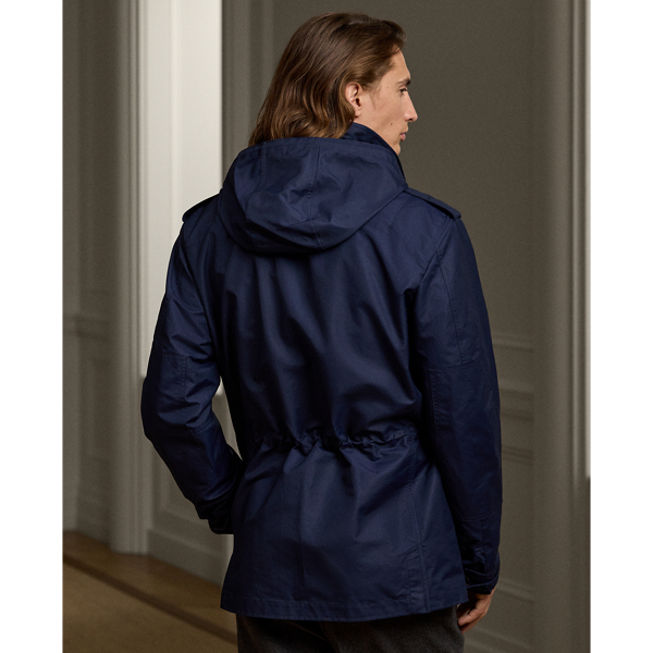 Veste Hartridge &agrave; 4&nbsp;poches coton m&eacute;lang&eacute; Purple Label en Marine pr&eacute;sid. classique 5