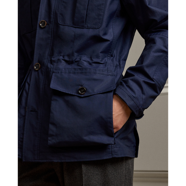 Veste Hartridge &agrave; 4&nbsp;poches coton m&eacute;lang&eacute; Purple Label en Marine pr&eacute;sid. classique 7