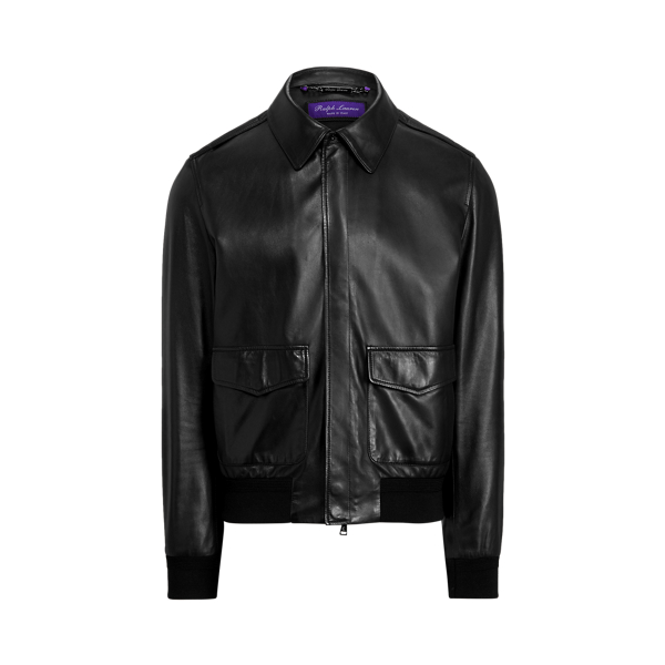 Henfield Plonge Leather Jacket Purple Label 1