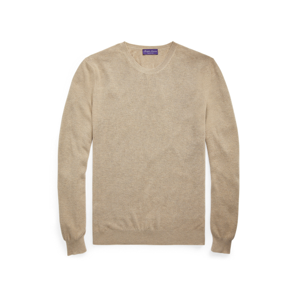 Pull textur&eacute; en soie et cachemire Purple Label en 1