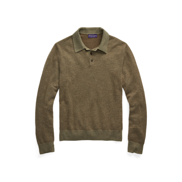 Cashmere Polo-Collar Jumper