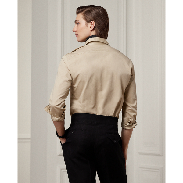 Classic Tan Twill Shirt Purple Label 5