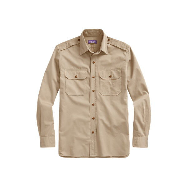 Classic Tan Twill Shirt Purple Label 2
