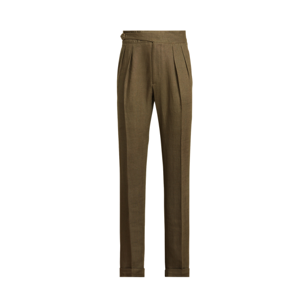 Buckled Linen Suit Trouser Purple Label 1
