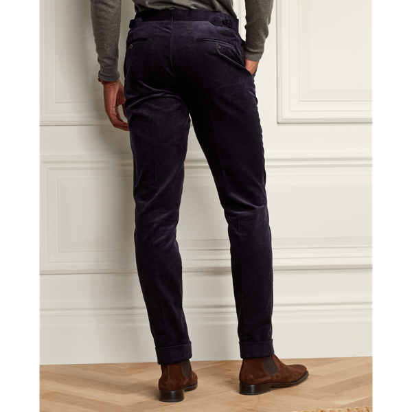 Classic Chairman Navy Gregory Hand-Tailored Corduroy Trouser Purple Label 5