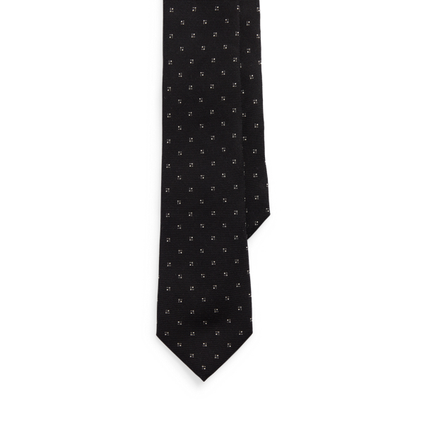 Patterned Cashmere-Silk Tie