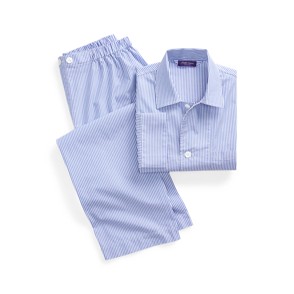 Pigiama in cotone a righe Purple Label in 1