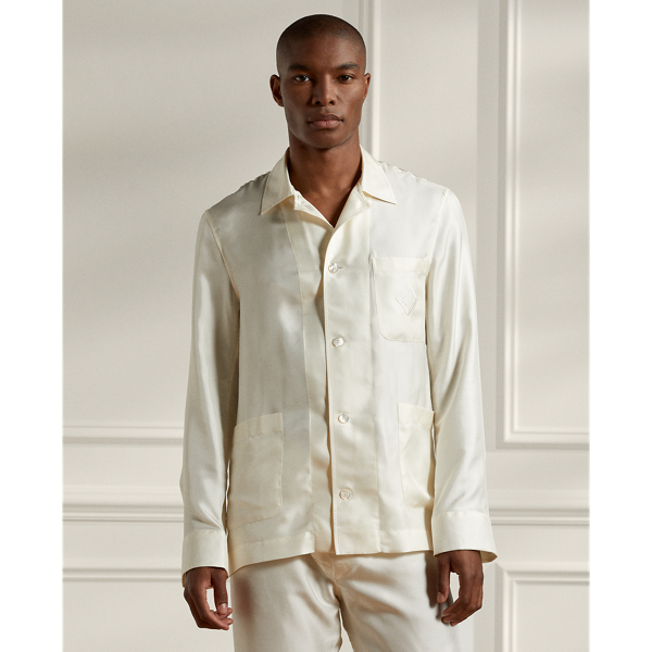 Monogram Silk Pajama Set Ralph Lauren