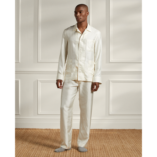 Monogram Silk Pajama Set Ralph Lauren