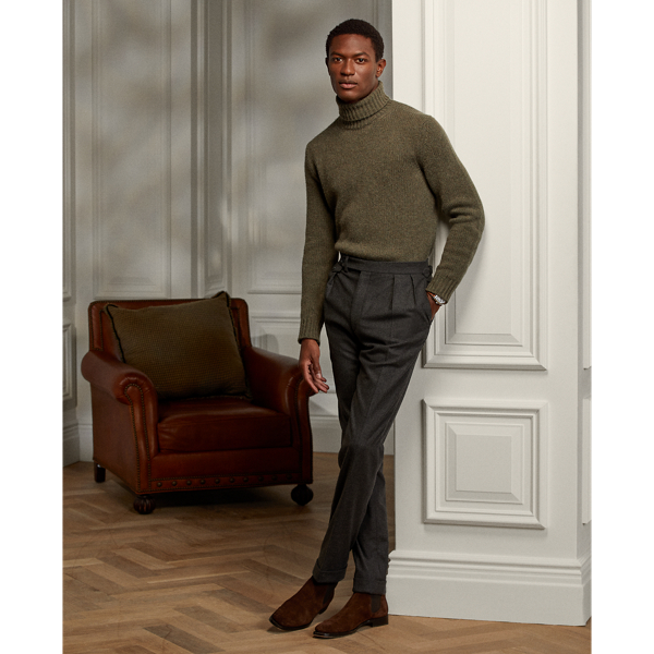 Thicket Melange Cashmere Turtleneck Sweater Purple Label 4