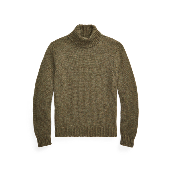 Thicket Melange Cashmere Turtleneck Sweater Purple Label 2
