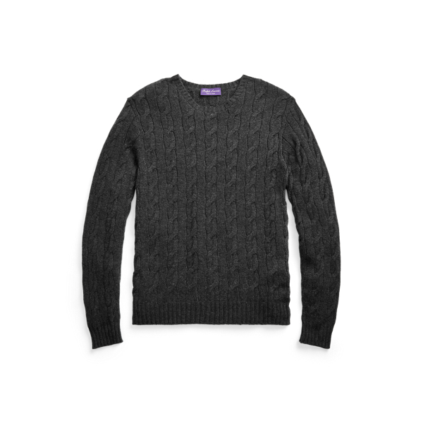 Kaschmirpullover mit Zopfmuster Purple Label in 1