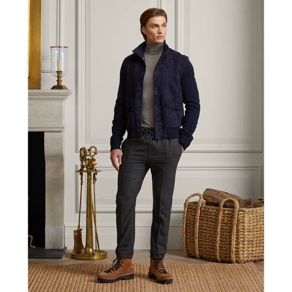 Pantalon en flanelle de laine