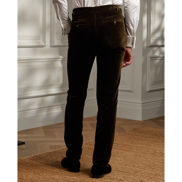 Formelle Hose Gregory aus Samt Purple Label in Dunkles Inverness-Loden 5