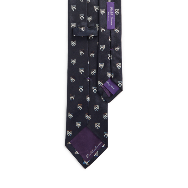 Navy Silk Club Tie Purple Label 2