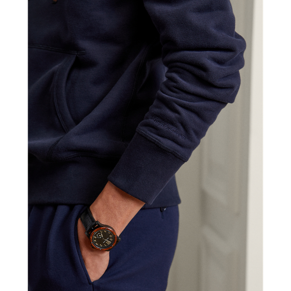 Classic Chairman Navy Standing Horse Fleece Hoodie Purple Label 6